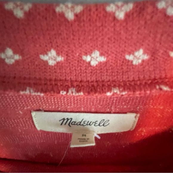 Madewell Red Polka Dot Sweater - Picture 4 of 5